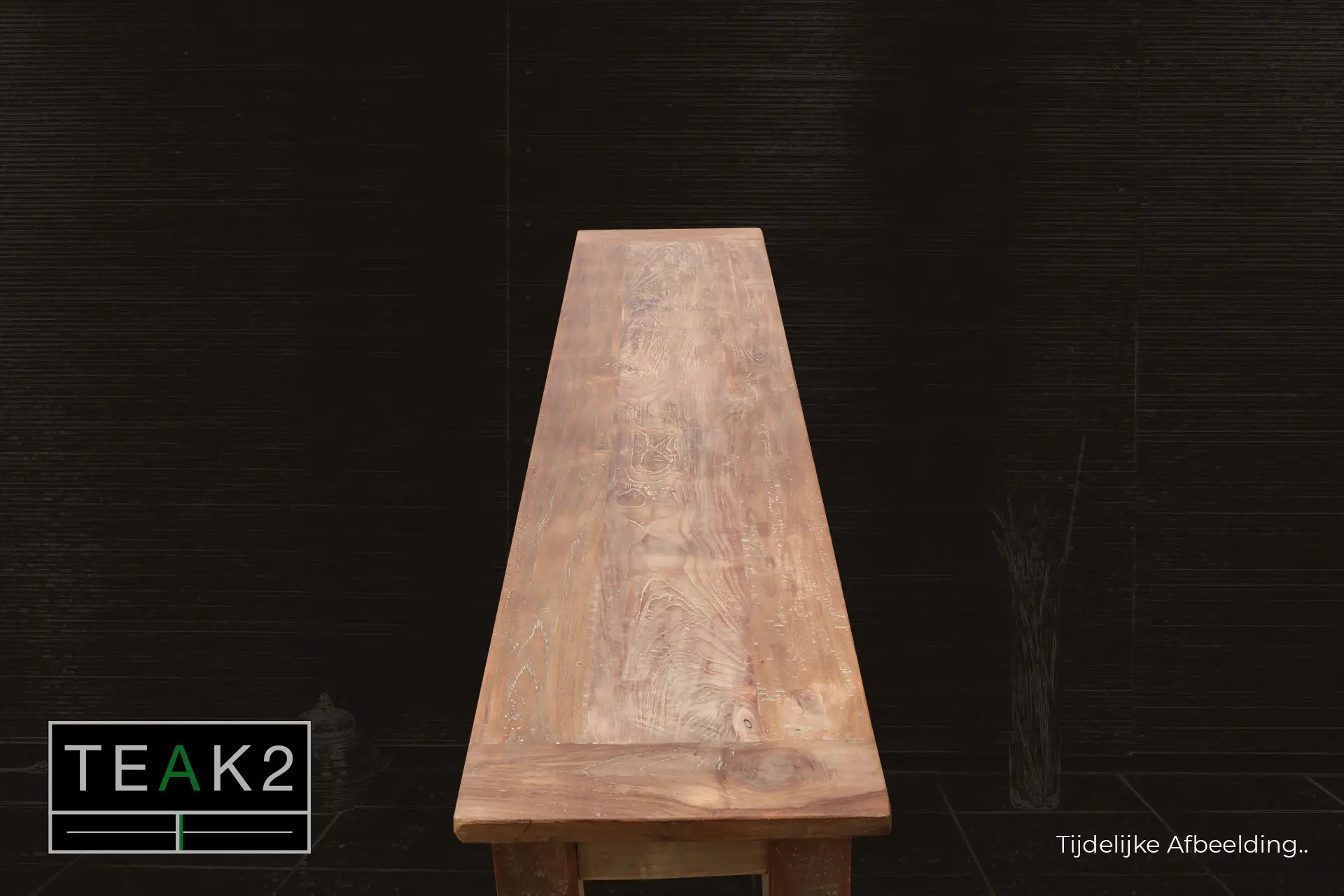 Teak Lugas BU100-240L Old | rustic bench in old teak Rustic bench in old teak without backrest. Rustic wooden bench, sturdy construction. Teak benches - TEAK2.