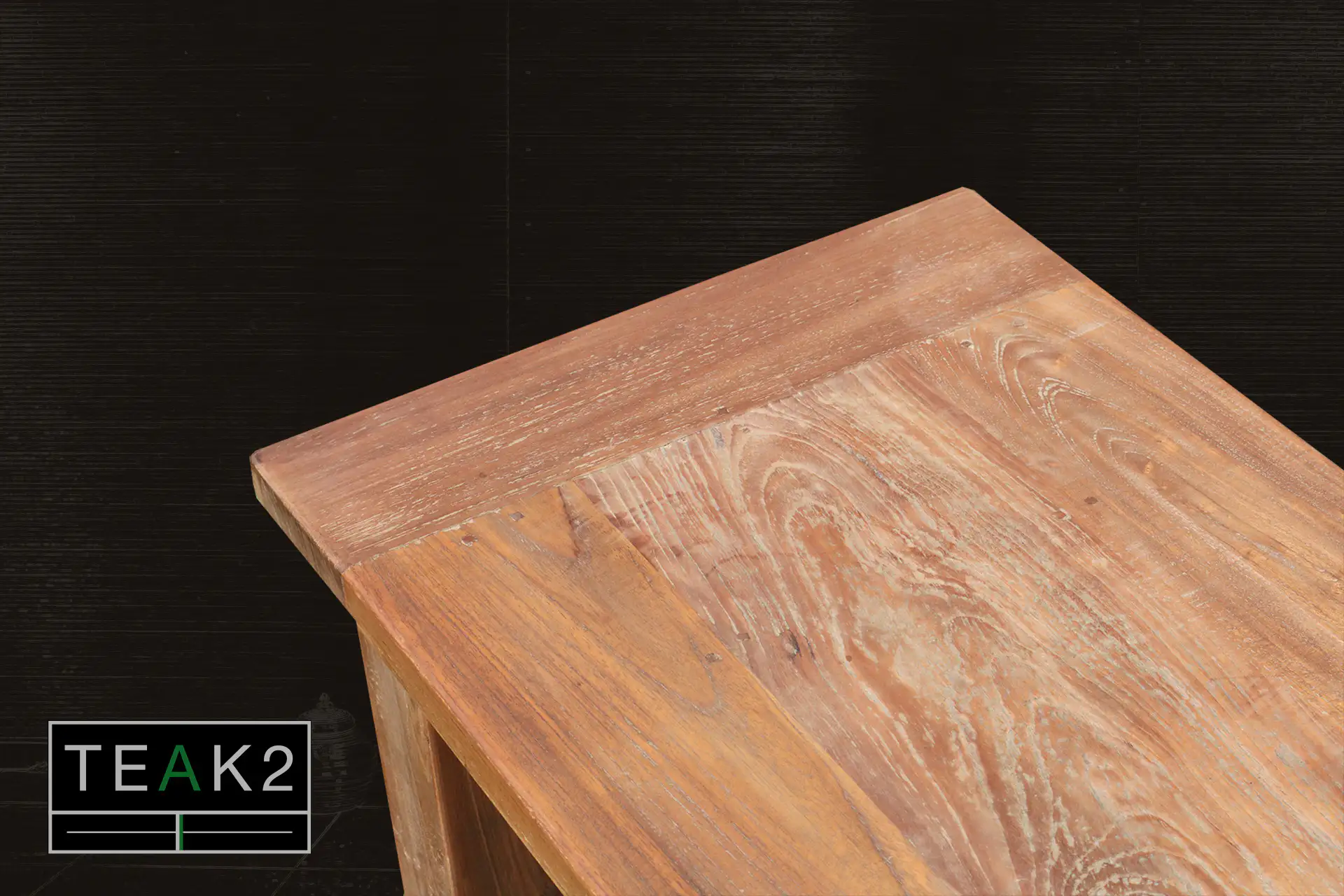 Teak Lugas BU100-240L Old | rustic bench in old teak Rustic bench in old teak without backrest. Rustic wooden bench, sturdy construction. Teak benches - TEAK2.